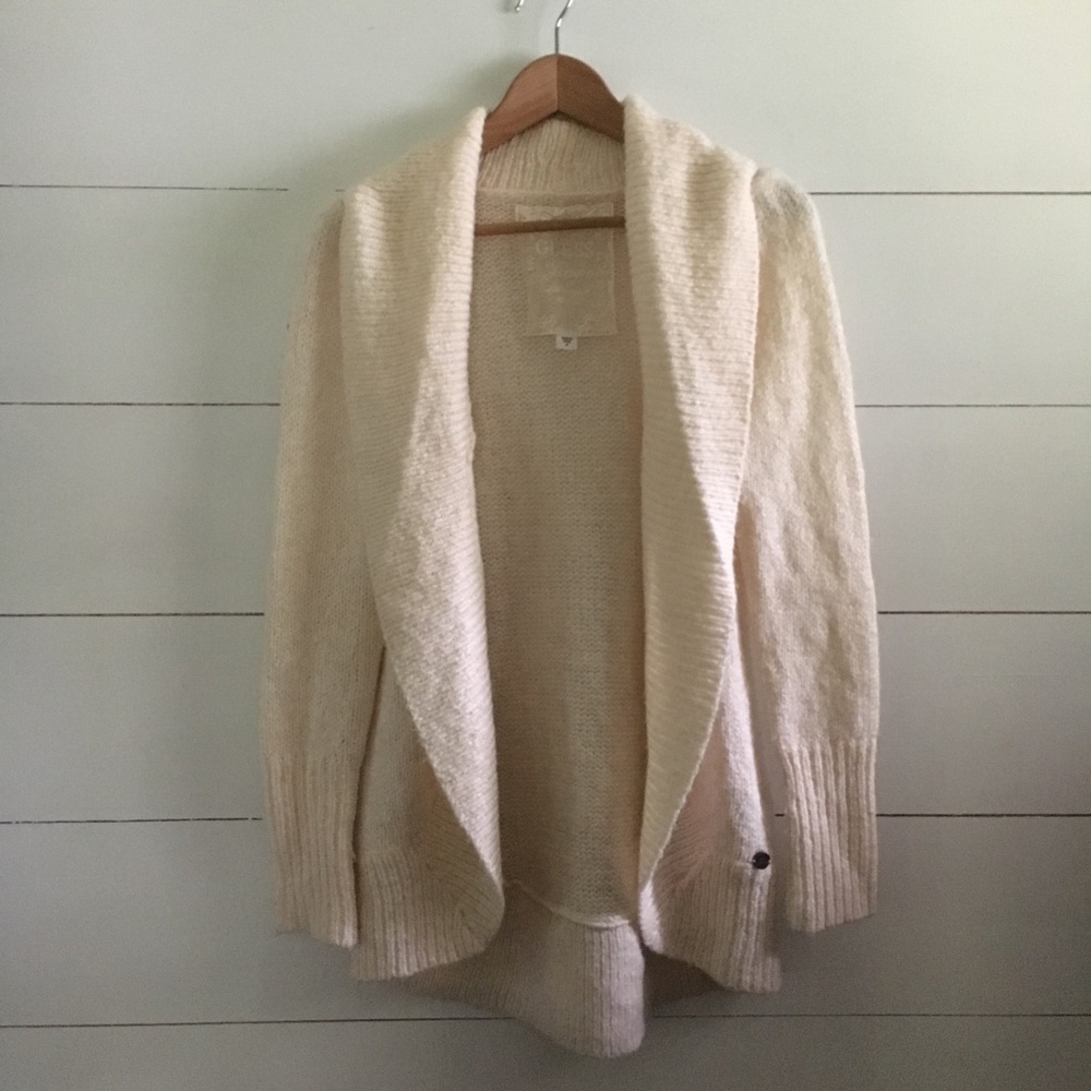 Guess Sweater Cream Cardigan
